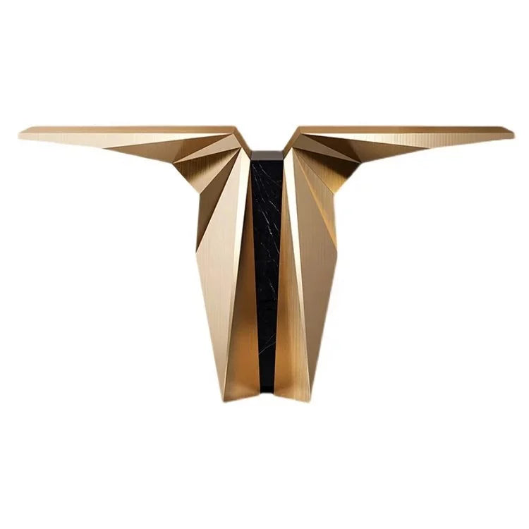 Italian-Inspired Light Luxury Console Table – Rectangular Designer Hallway Table for Elegant Interiors