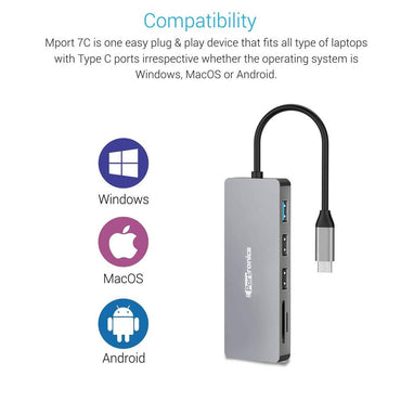 7 in 1 USB 3.1 Type-C hub with 4K HDMI