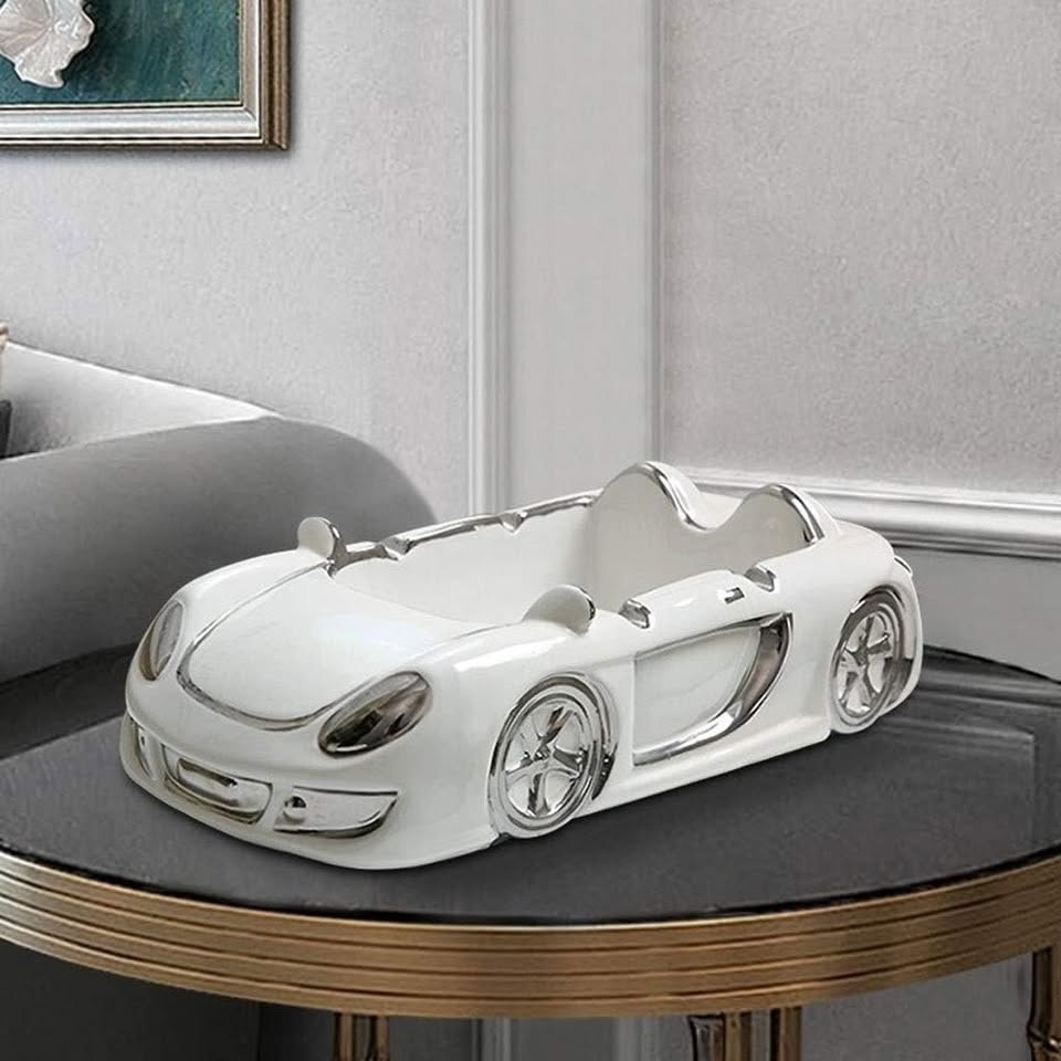 Modern Luxury Car Shape Ceramic Decor for Living Room