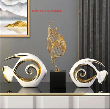 Modern Fish Couple Ceramic Home Decoration