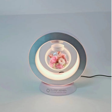 Led Magnetic Levitating Flower Bedroom Table Lamp with Rotation