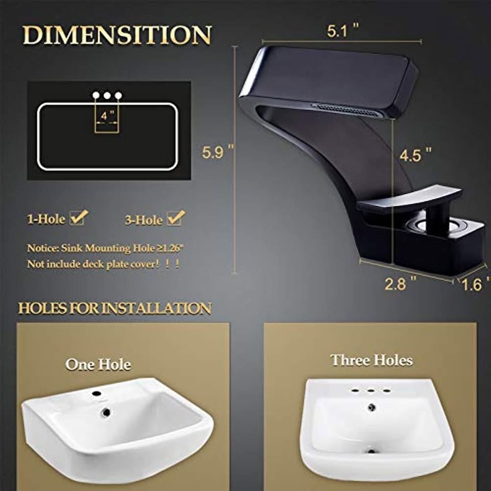 Modern Bathroom Mixer Faucet with Single Handle