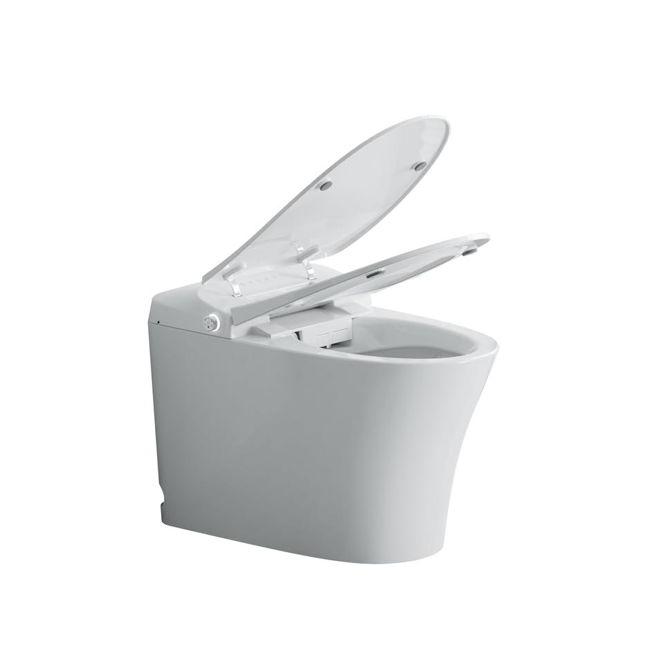 Smart Toilet, with Warm Water Dual Auto with Remote Flush with Australian Watermark