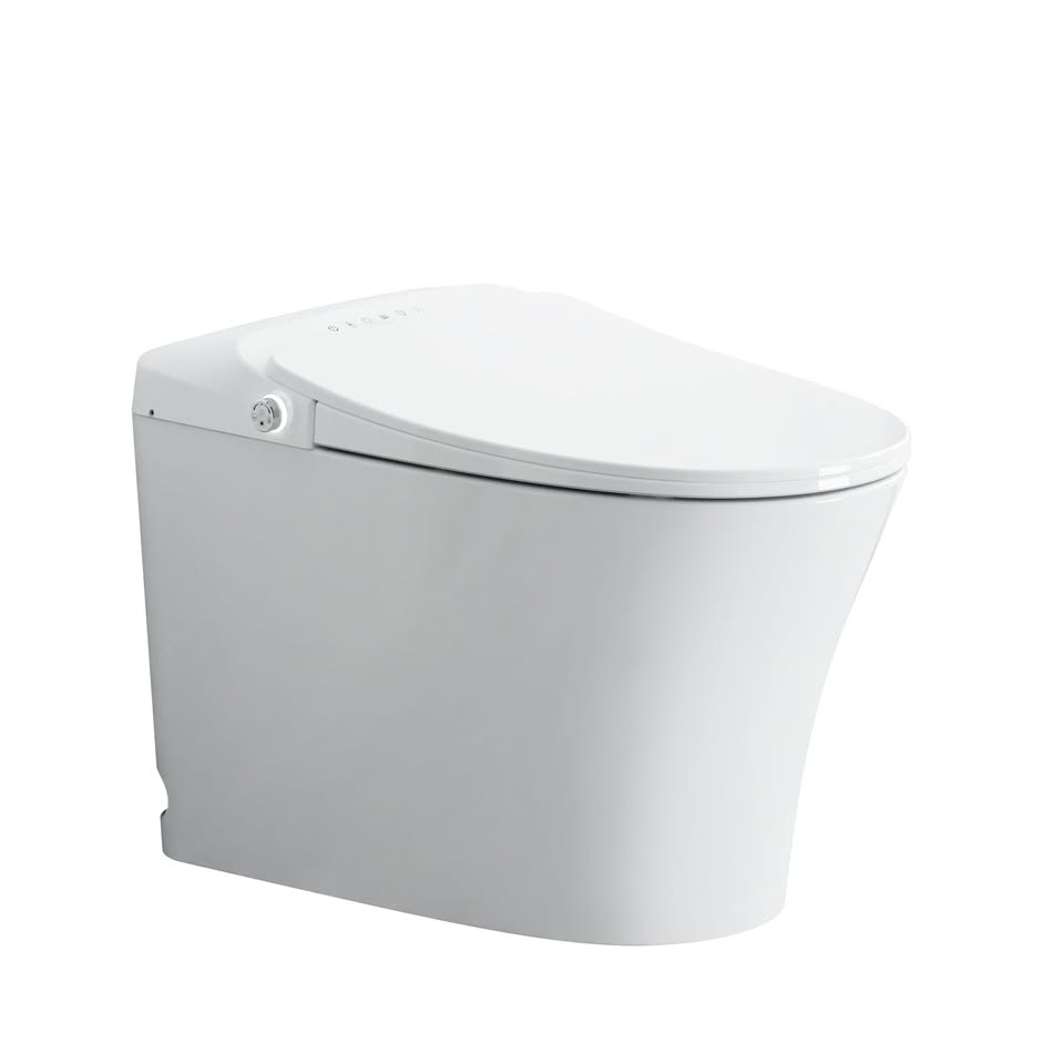 Smart Toilet, with Warm Water Dual Auto with Remote Flush with Australian Watermark