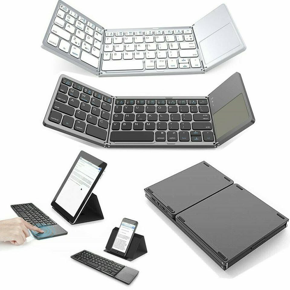 Wireless Bluetooth foldable Keyboard with Touchpad
