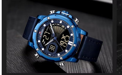 Brand New Mens Sports Chronograph with Dual Time