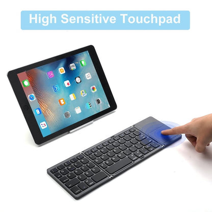 Wireless Bluetooth foldable Keyboard with Touchpad