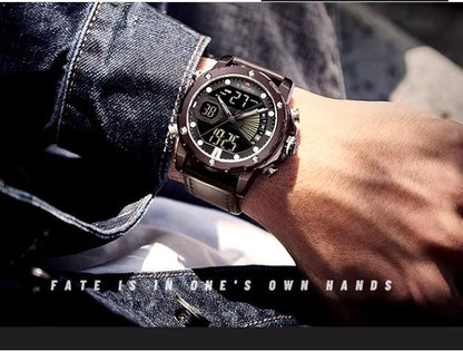 Brand New Mens Sports Chronograph with Dual Time