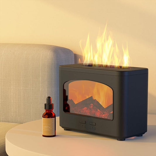 Simulated Fireplace Air Humidifier Portable Aroma Diffuser Air Purification