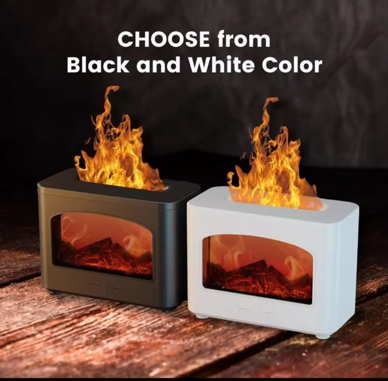 Simulated Fireplace Air Humidifier Portable Aroma Diffuser Air Purification
