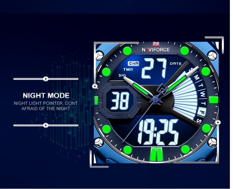 Brand New Mens Sports Chronograph with Dual Time