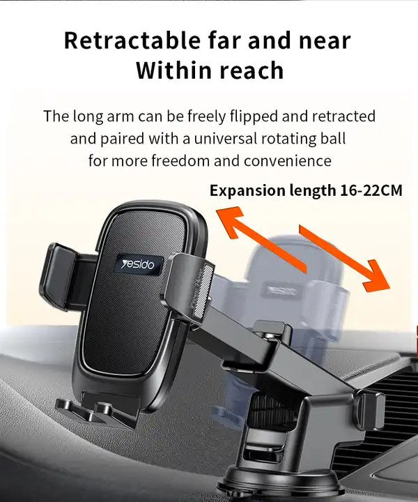 Mobile Dashboard Car Holder with Suction with 360' Rotation