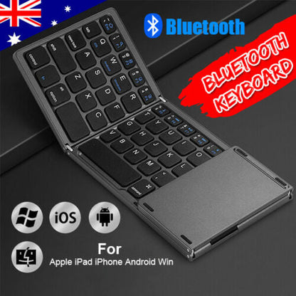 Wireless Bluetooth foldable Keyboard with Touchpad