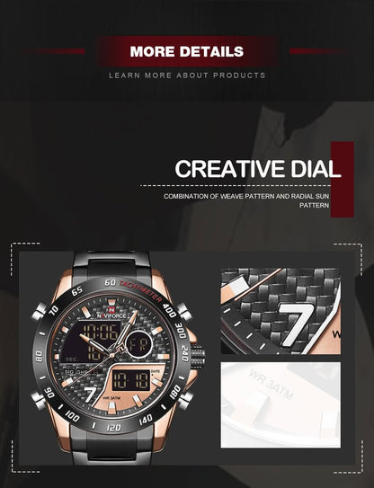 Brand New Mens Sport Watch Analog And Digital