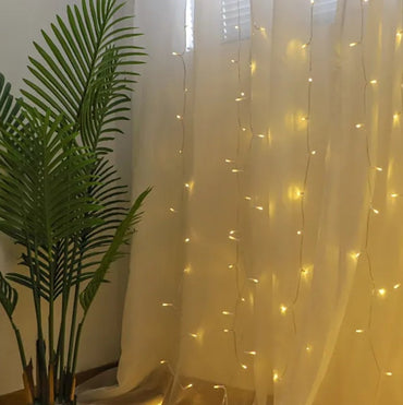 Warm White Decorartive Curtain Lights with different modes