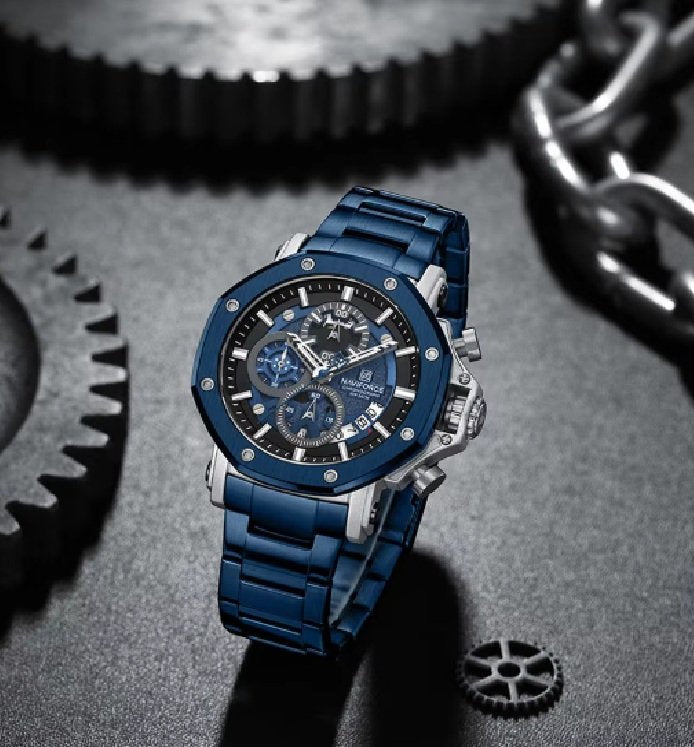Branded Mens Watch Stainless Steel and Waterproof