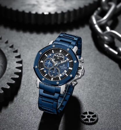 Branded Mens Watch Stainless Steel and Waterproof