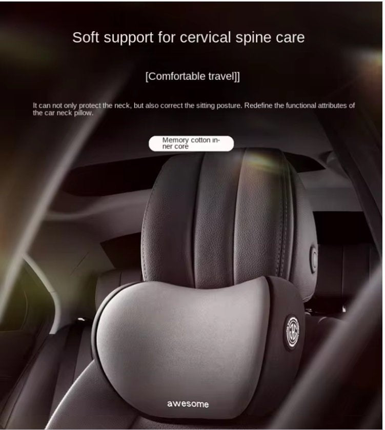 Back Support Pillow Car Seat Headrest Lumbar Cushion