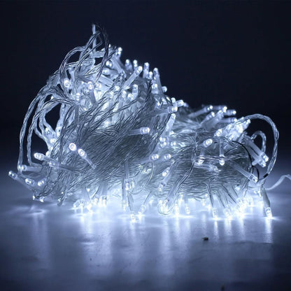 Decorative Cool White LED Fairy String Lights for Christmas, Party -30Mtrs