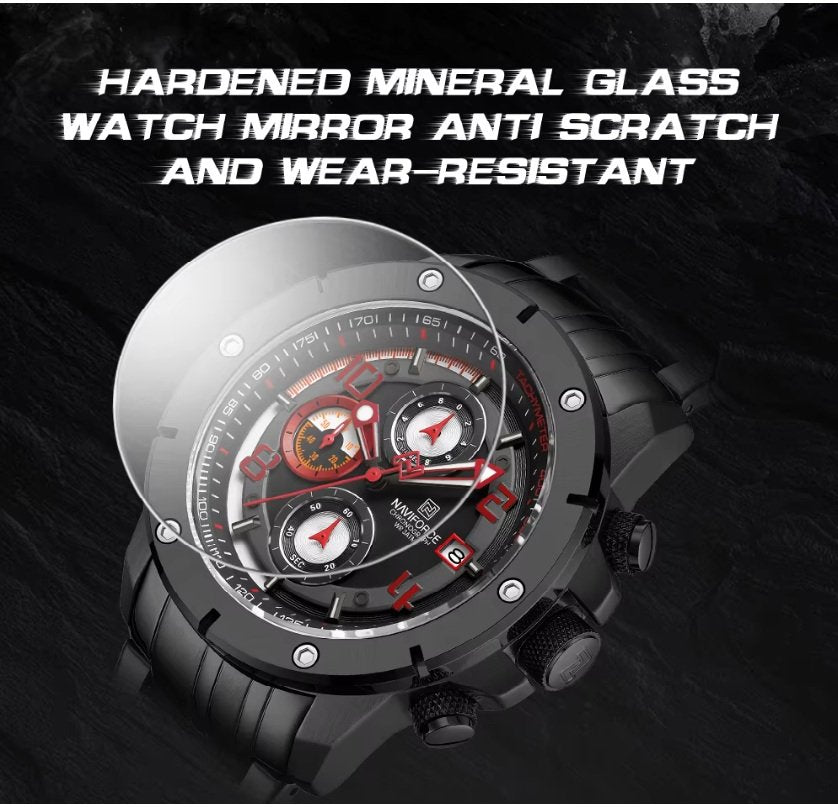 Brand New Stainless Steel Watch with Chronograph and Waterproof