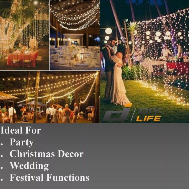 Decorative LED Fairy String Lights, Waterproof for Christmas, Party -30Mtrs