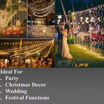 Decorative LED Fairy String Lights, Waterproof for Christmas, Party -30Mtrs