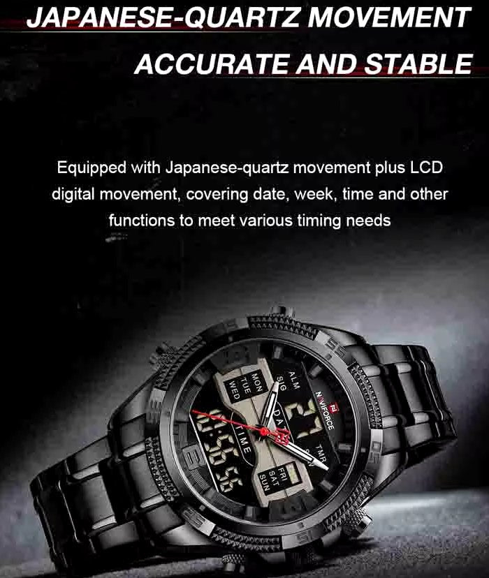 Brand New Naviforce Mens Watch Analog and Digital