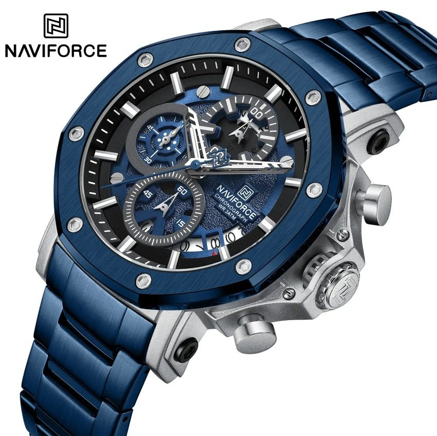 Branded Mens Watch Stainless Steel and Waterproof