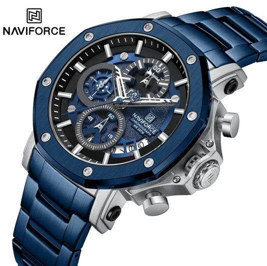 Branded Mens Watch Stainless Steel and Waterproof
