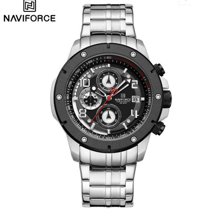 Brand New Stainless Steel Watch with Chronograph and Waterproof