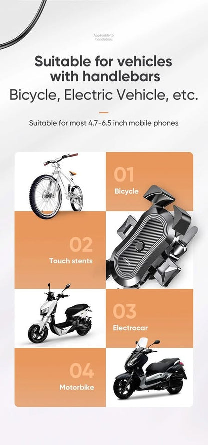 Handlebar Mount Holder Motorcycle Bicycle Bike Stand For Mobile Phone GPS