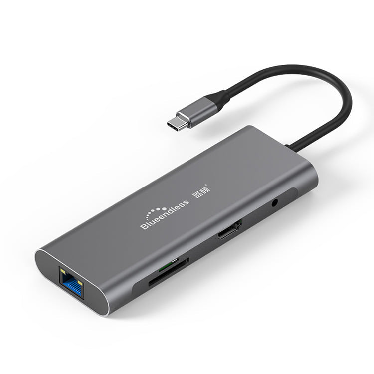 Brand New 9 in 1 Type C Hub with 3 USB, HDMI ,RJ 45,SD Card,TF card