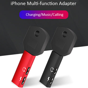2 in 1 audio headphone adapter for dual lightning adapter