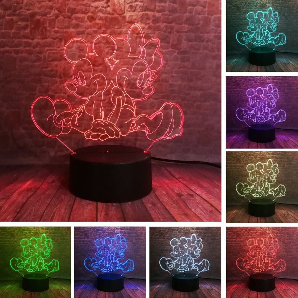 3D Lamps with Colour changing for Kids
