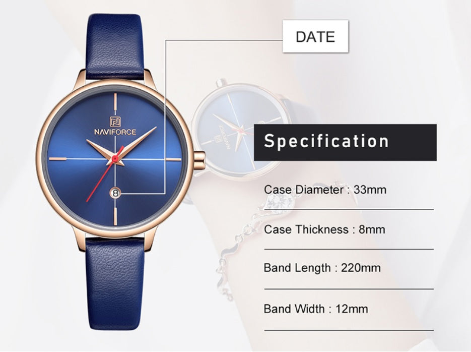 Elegant New Leather Women Wrist Watch