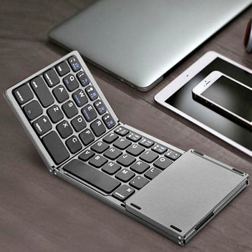 Wireless Bluetooth foldable Keyboard with Touchpad