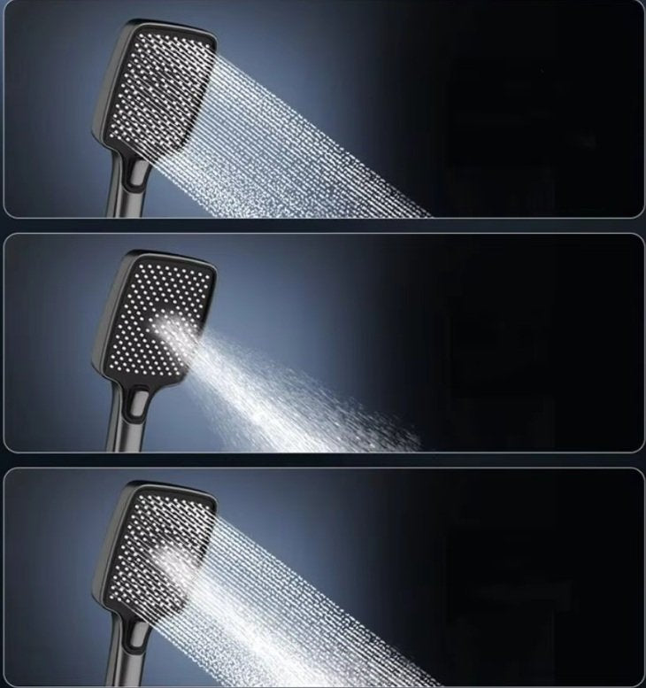 Shower System with Thermostatic LED Digital Display, 4 ways shower combo