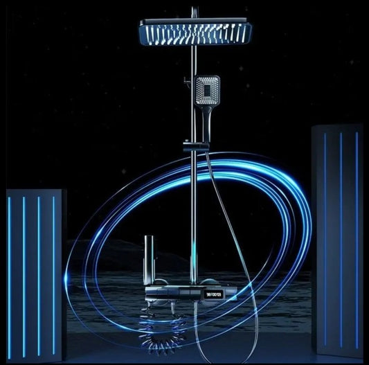 Digital LED Display Shower Head With Piano Button