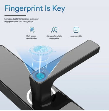 Smart Door Lock Digital Fingerprint APP Password Key Security Lock
