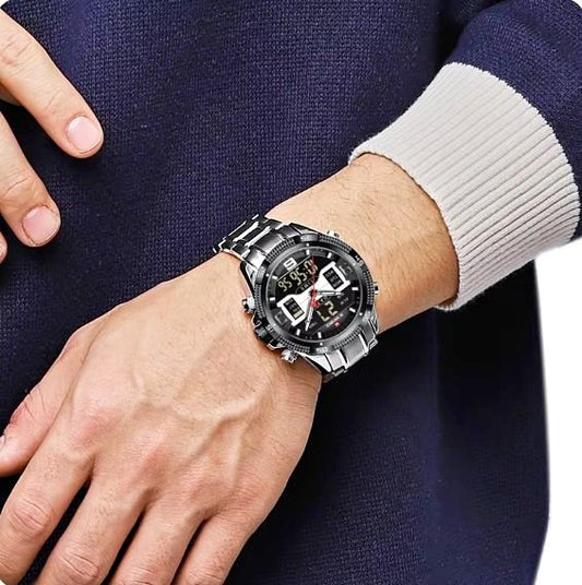 Brand New Naviforce Mens Watch Analog and Digital