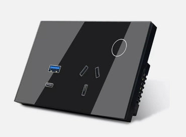 Wifi Smart Touch Switch Power Point AU Wall Socket With USB Outlet+ Type C PD30W