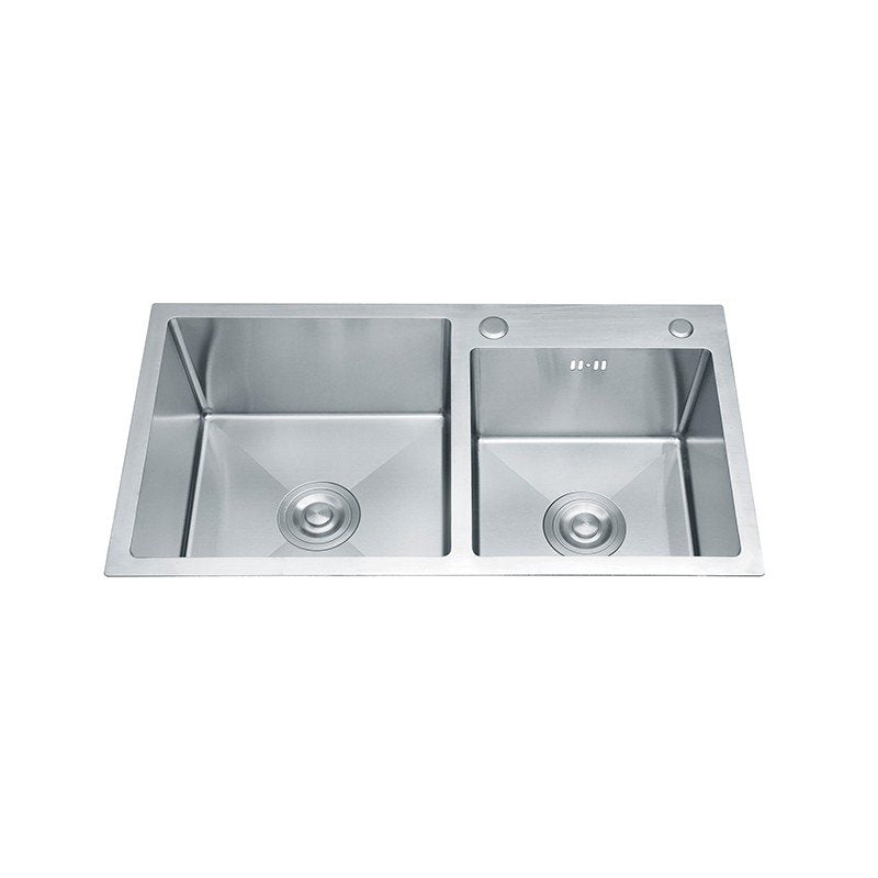 Stainless Steel Kitchen Sink With Strainer and Soap Dispenser