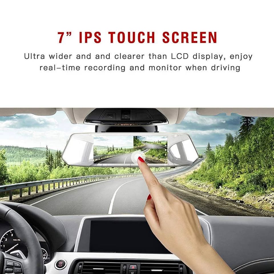 Brand New 7" HD Touch Screen Reverse Camera with Dual Lens and Touch screen