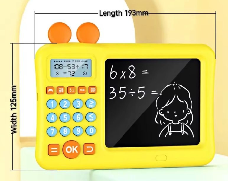 Maths Teaching Calculator Preschool Learning Toy for Children Girls Kids