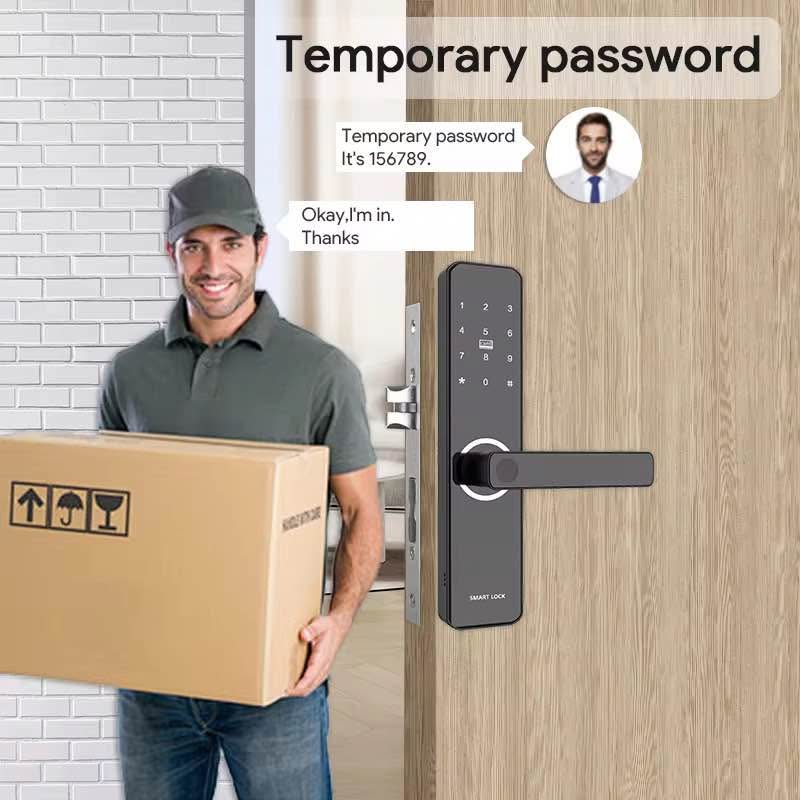 Smart Door Lock Digital Fingerprint APP Password Key Security Lock