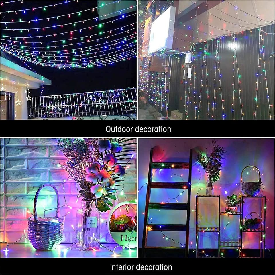 Multi Colour LED Fairy String Lights for Christmas, Party -30Mtrs