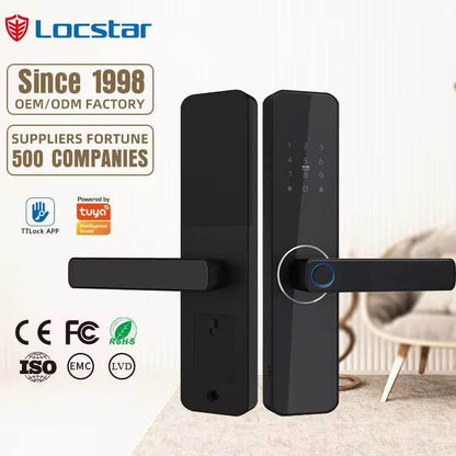 Smart Door Lock Digital Fingerprint APP Password Key Security Lock