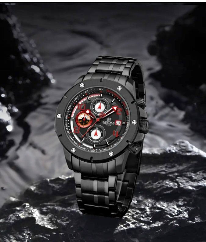 Brand New Stainless Steel Watch with Chronograph and Waterproof