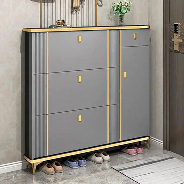 Luxury High Quality Slim Shoe Cabinet with Multiple Drawers