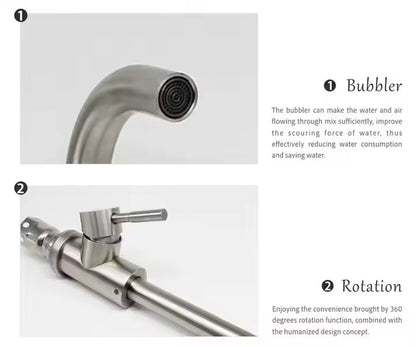 Stainless Steel Kitchen Faucet with Mixer